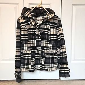 Waist length winter coat